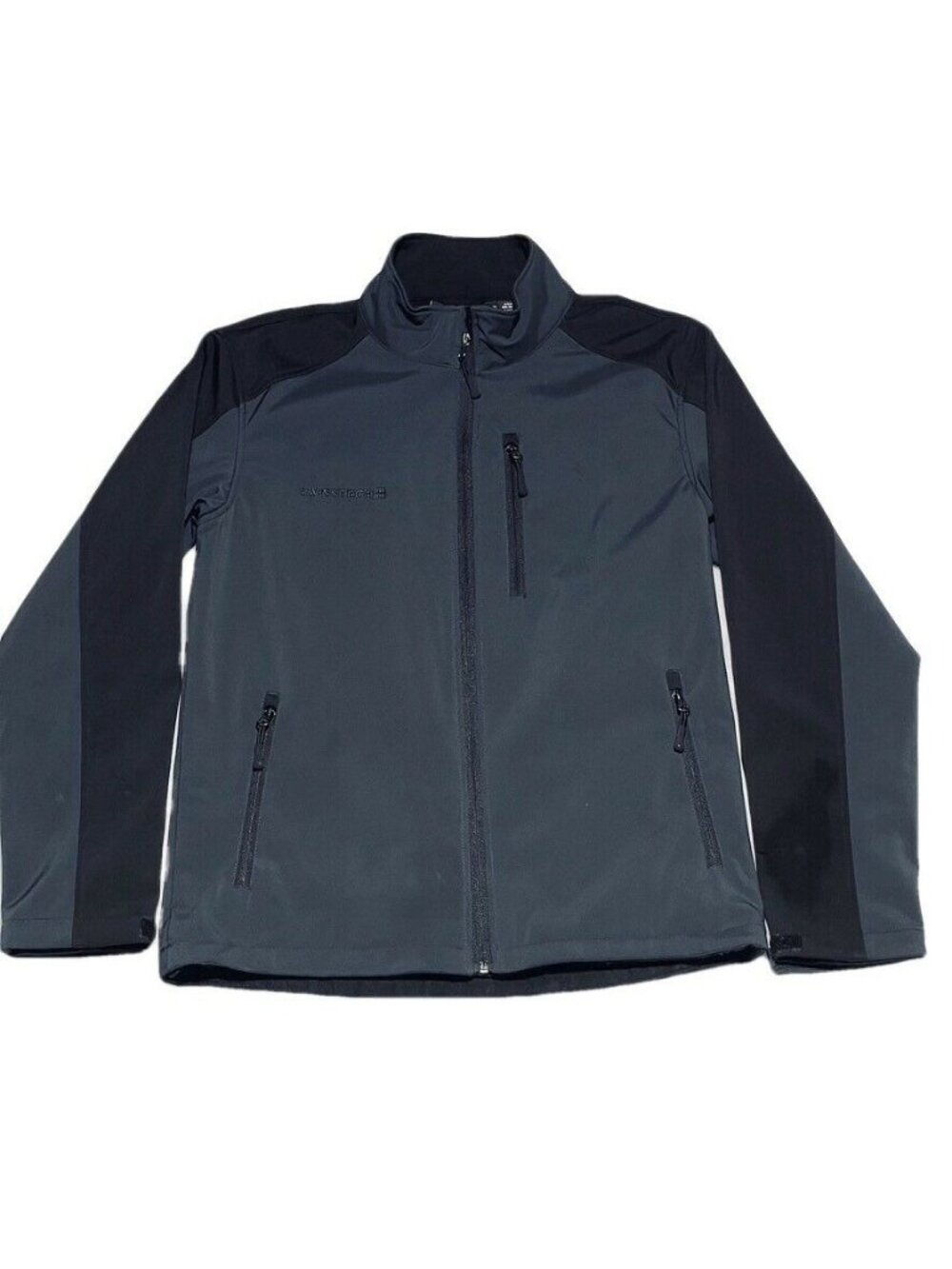 SwissTech Mens Size S Water-Resistant Black & Gray Soft shell Jacket